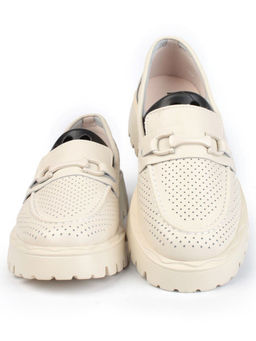 03-PDD179-2 BEIGE Лоферы женские (натуральная кожа) - Фабричный китай фото 9