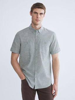 Regular Fit K?sa Kollu Erkek G?mlek