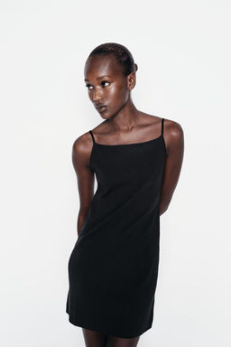 STRAPPY KNIT MINI DRESS - Zara фото 2