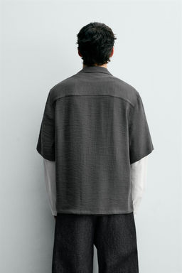 Рубашка Camisa Fluida Estructura серая