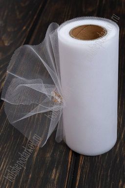 Фатин в шпульках 15 см*25 ярд (SF-603) белый №2