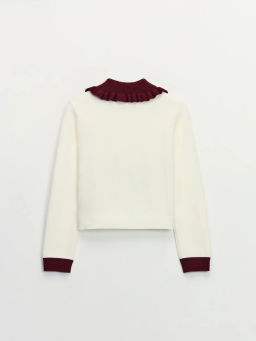 Кардиган с воротником и декоративными пуговицами / Zarina фото 8