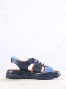 Босоножки 2029.2525bl.Черный синий+черный