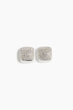 Pendientes de aro con strass