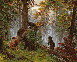 ФРЕЯ GTG-PNB/PL-199 Набор для раскрашивания по номерам 40 х 50 см По мотивам картины Шишкина И. И. Утро в сосновом лесу. 1889. Фрагмент