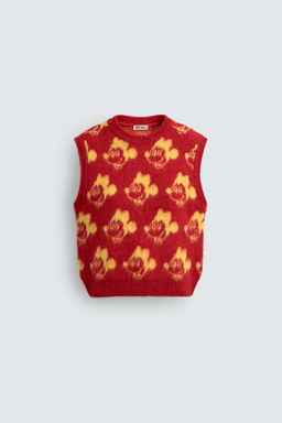 MICKEY BRUSHED KNIT VEST HARRY LAMBERT FOR ZARA X DISNEY  фото 2