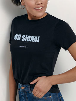 CONTE Футболка из хлопка No signal LD 1648 black-blue