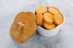 Банка д/печенья 14,8*14,8*11,5 см 760 мл Белый узор с дерев. крышкой - Elan gallery фото 7