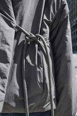 ZW COLLECTION WRAP-AROUND KIMONO JACKET - Zara фото 10