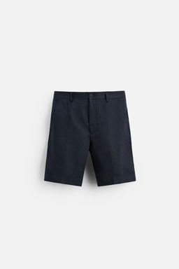 100% LINEN BERMUDA SHORTS - Zara фото 7