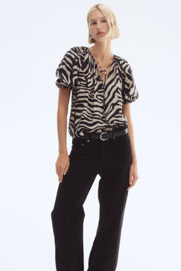 Blusa con mangas globo - H&m фото 5