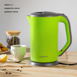 Чайник электрический с двойными стенками GALAXY GL0318/зеленый