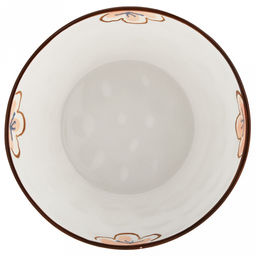 Ночная фиалка Салатник фарфоровый 1,1л, д17,5х8,7см, с деколью, волнистый край, отводка (Китай) - Домашняя мода фото 4