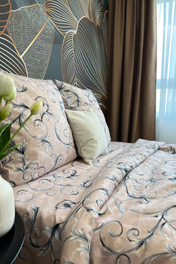 КПБ Бежевая валенсия бязь