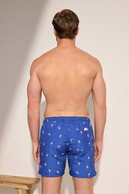 TRENDYOL MAN Somon Tropik Bask?l? Standart Boy Mayo Deniz Sortu TMNSS21DS0021 - Trendyolmilla фото 4