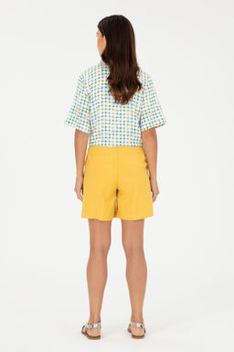 U. S. Polo Assn / Женские шафрановые тканые шорты - U.s. polo assn фото 4