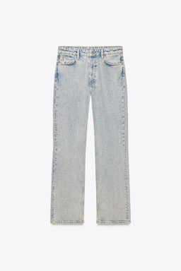 ZW COLLECTION STRAIGHT-LEG MID-RISE JEANS - Zara фото 3