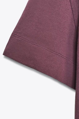SHORT SLEEVE RUSTIC COTTON T-SHIRT - Zara фото 5