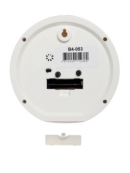 Будильник «Альпака», плавный ход, d=15 см, розовый