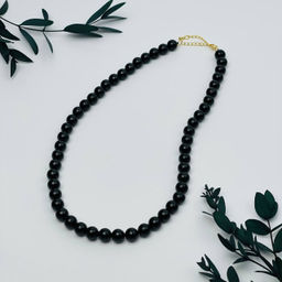 Бусы из черного Турмалина "Шерл" 45 см +