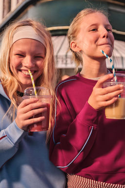 BERMUDA SPORTY CONTRASTE / Burgundy - Zara фото 2