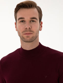 Bordo Slim Fit Kazak - Cacharel фото 2