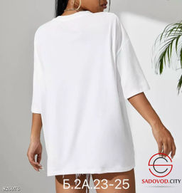 Футболка женская однотонная