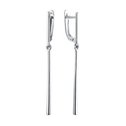 Серьги из серебра без вставки, Л-21367