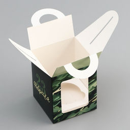 Цена за 5 шт. Коробка для 1 капкейка 23 февраля, 9.2?9.2?11.1 см