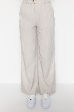 Tas Wide Leg/Genis Paca Dokuma Cizgili Pantolon TWOSS23PL00109