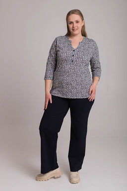 Футболка М324146сб синий/бежевый - Елена фото 3