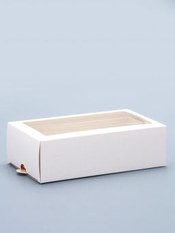 Цена за 5 шт. Коробка для макарун, с ложементом, белая 18 х 10,7 х 5,5 с м