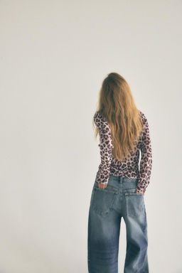 ANIMAL JACQUARD KNIT TOP - Zara фото 4