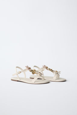 SANDALIA FLORES / Blanco - Zara фото 2