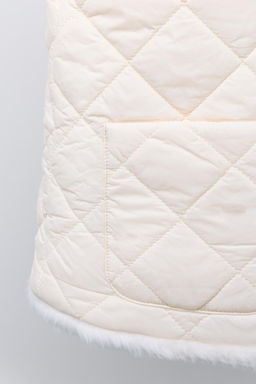 REVERSIBLE FAUX FUR GILET - Zara фото 6
