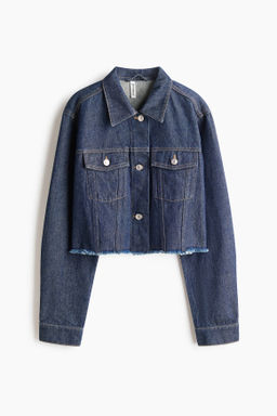 Cazadora denim cropped