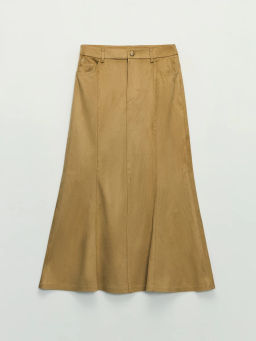 Юбка макси из искусственной замши ZR2604023503-63 / Zarina фото 6