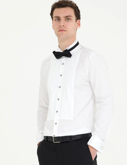 Beyaz Slim Fit Smokin G_mlek