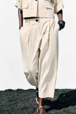 DARTED TROUSERS WITH ELASTIC WAIST - Zara фото 8