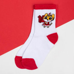 Носки детские «Тигр», размер 16-18, белые