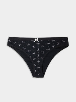 Цена за 2 штуки! Трусы слипы женские черные с бантиками - Mark formelle фото 9