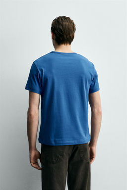 CAMISETA REGULAR FIT / Azul?n - Zara фото 3