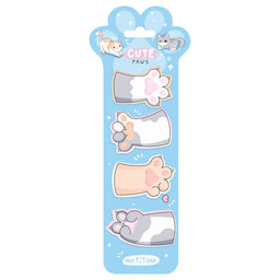 Закладки самоклеящ. фигурные MESHU "Cute paws" (MS_54266) 35*50мм, 4шт.*20л.