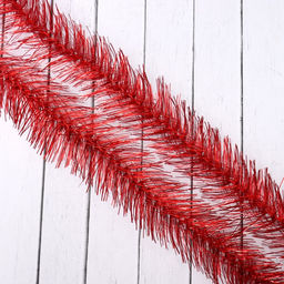 Цена за 10 шт. Мишура № 16 пушистая двойная d=6 см, длина 2 м, микс