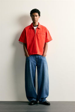 POLO DENIM BOXY FIT / Rojo