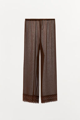 FLOWING LACE TROUSERS - Zara фото 3
