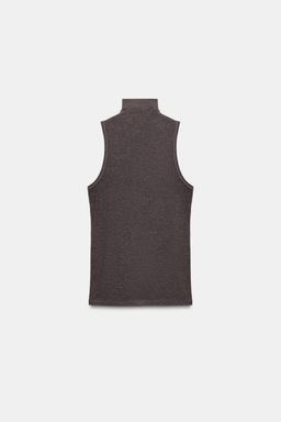 HIGH NECK SLEEVELESS TOP - Zara фото 4