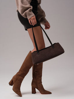 Замшевая сумка Raduy DBR 31127 темно-коричневый  фото 5