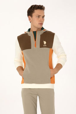 Erkek Krem Sweatshirt