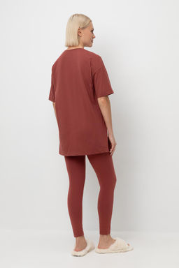 Е 20099/24/шоколадный десерт пижама жен